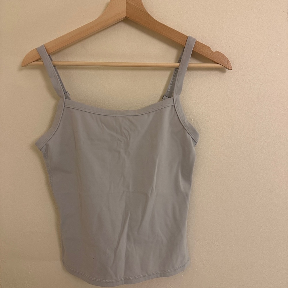 Aritzia Light Gray Stretch Camisole